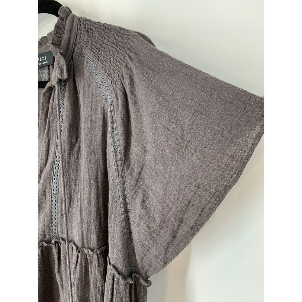 Vici Charcoal Tiered Dress - Picture 6 of 12